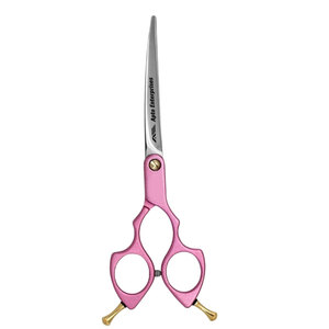<b>Dog</b> and Cat Grooming <b>Scissors</b> in Pink Premium Pet Hair Cutting Shears with Adjustable Tension Screw Ergonomic Handle - Product Image 1