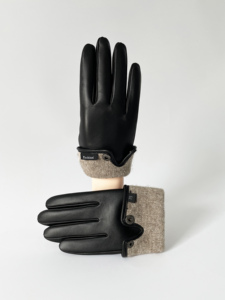 Gants en cuir véritable élégants et chauds pour l'hiver, design haut de gamme, coupe-vent en peau de mouton, pour l'extérieur et les soirées - Product Image 5