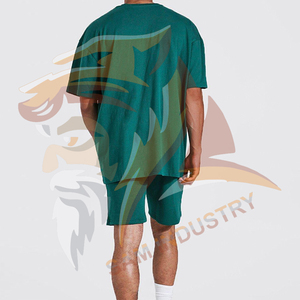 Conjunto Deportivo Informal Ligero y Transpirable de Dos Piezas para Hombre, Conjunto de Verano de Dos Piezas con Logotipo Personalizado - Product Image 2
