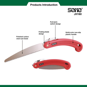 SONO JH160 Premium High-Carbon Steel Folding Pruning <b>Saw</b> with Ergonomic Red Handle Pull latch lock - Product Image 2