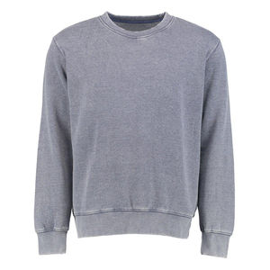 Sweat-shirt en molleton respirant et écologique pour homme, 100 % coton, coupe oversize, avec logo personnalisé et effet délavé à l'acide, idéal pour l'hiver et de haute qualité. - Product Image 1