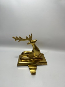 Elegante Soporte de Navidad para Calcetines con Diseño de Astas de Reno en Aluminio Dorado, Decoración Festiva, Exportación, Fabricante Mayorista OEM - Product Image 5