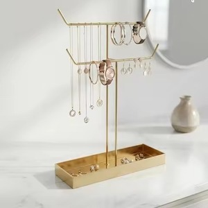 Tabletop Metal Jewelry Stand Premium Jewelry Rack for Necklace Earrings Bracelet Ring <b>Dressing</b> <b>Table</b> Dresser Display Home Decor - Product Image 4
