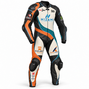 Vêtements de moto en cuir en gros, combinaison de moto personnalisée en deux pièces, imperméable, avec protection CE, combinaison de piste pour moto BMS-0053 - Product Image 3