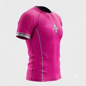 Nueva Camiseta Deportiva de Manga Corta para Hombre, Sublimada, de Secado Rápido, Spandex/Poliéster, Cuello Redondo, para MMA, con Logotipo Blanco RIVIAN ATLANTIC - Product Image 4