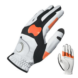 Durable Cabretta Leather Custom Printing Soft Sheepskin Golf Gloves with Breathable Palm Protection - Product Image 1