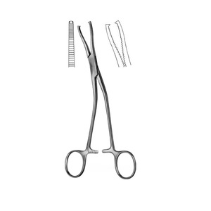 Instruments orthopédiques professionnels, pince à maintenir les os Dingman, ensemble d'instruments en acier inoxydable, réutilisable, courbée, 2x2 dents, usage général - Product Image 6