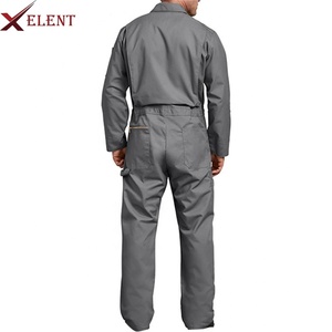 ชุดคลุมผ้าฝ้าย100% สีกรมท่าชุดสวมใส่ทำงานสำหรับงานก่อสร้างทำจากโพลีเอสเตอร์และไนลอน - Product Image 2