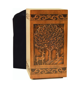 โกศบรรจุอัฐิไม้ธรรมชาติสไตล์อเมริกันสมัยใหม่ ขายดี งานแฮนด์เมด สำหรับชายหญิง ราคาประหยัด - Product Image 1