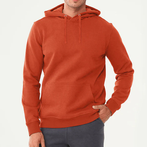 Sweat à capuche unisexe d'hiver en molleton doux, anti-boulochage, coupe classique, léger, confortable, design uni - Product Image 1