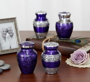 Distinctive Aluminum <b>Keepsake</b> <b>Memorial</b> Cremation Urn Ash Tribute Holder Featuring Artistic Exterior And Premium Finish - Product Image 6