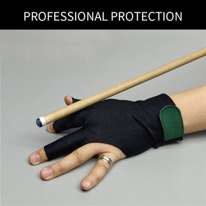 Wholesale Custom Billiards Gloves Non Slip Pad 3 Fingers Pool Cue Snooker Gloves for Left Hand - Product Image 6