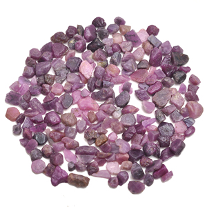 พลอยสีชมพูแซฟไฟร์ธรรมชาติหยาบหยาบหยาบ5มม.-12มม. สำหรับทำเครื่องประดับหิน - Product Image 1