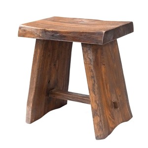 Tabouret en teck artisanal en gros |   Sièges multi-usages au fini naturel - Product Image 1