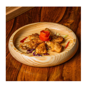Wood <b>Plate</b> Cleaning & Lightweight for Dishes <b>Snack</b> And Dessert <b>Plate</b> Solid Natural Color Dish For Party Use - Product Image 1