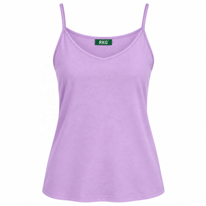 Camisole à bretelles pour femme en Spandex/Coton, motif patchwork, respirante - Product Image 1