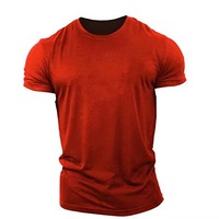 T-shirt de sport pour homme 95% coton 5% élasthanne tricoté 100% coton respirant séchage rapide anti-UV grande taille logo personnalisé vêtements de sport