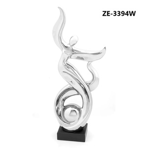 Nouvelle arrivée, sculpture en métal faite à la main, art abstrait moderne de luxe, décoration pour l'intérieur d'une maison contemporaine haut de gamme - Product Image 1