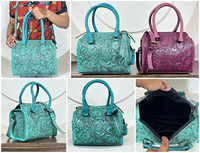 Sac de voyage rapide en cuir léger usiné à la main en cuir véritable fermeture à glissière courte distance petit sac de sport à la mode pour unisexe