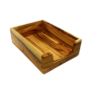 Wood Memo Pad Holder Desktop Stationery Storage And Memo Pad Holder Custom Made Logo Wood <b>Sticky</b> <b>Note</b> Holder - Product Image 5