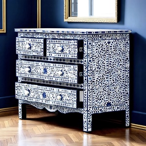 ILAHI's Bone Inlay <b>Drawer</b> Modern Design Agate Detailing <b>Storage</b> Portable Home Furniture - Product Image 3