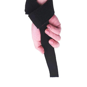 Sangles de musculation en coton durables avec support de poignet rembourré doux pour soulevés de terre lourds – Équipement de musculation pour la salle de sport – Vente en gros - Product Image 4