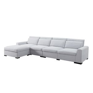 Divano Componibile Modulare 149 con Pouf, Elegante Set per Soggiorno - Product Image 4