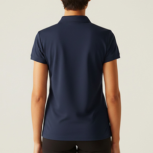 Nueva llegada, camisa polo 100% algodón, estilo casual, color sólido, para mujer, transpirable, a la moda, corte clásico, camisa polo de golf. - Product Image 6