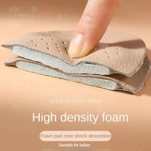 Soletta in vera pelle antiscivolo, assorbente, morbida e traspirante per sandali con tacco alto da donna, con cuscinetto per l'avampiede. - Product Image 3