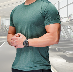 T-shirts pour hommes sur mesure, grande taille, 100% coton, 300g, coupe ajustée, formels, anti-rides, respirants, de haute qualité - Product Image 4