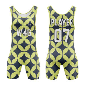 Singlet de Artes Marciales y Lucha Libre para Hombre, Estampado por Transferencia de Calor, Ligero, Duradero, Elástico, de Spandex/Poliéster, de Secado Rápido - Product Image 3