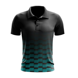 Camiseta de Golf Personalizada 100% Algodón, Tejido de Punto Transpirable para Sublimación, Ropa de Equitación para Hombre - Product Image 3