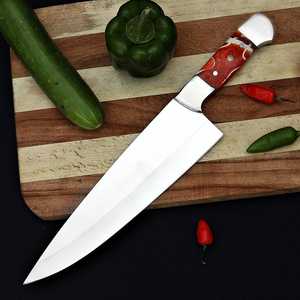 UA Supplies – Ensemble de couteaux de chef en acier carbone forgé à la main, manche en bois, finition polie, longueur personnalisable, pour droitier, artisanal - Product Image 6