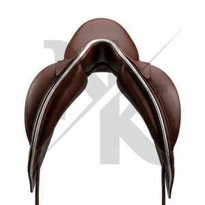 Silla de Doma Inglesa Monoflap Premium con Armazón de Madera, Cuero Natural Suave y Paneles Absorbentes, Modelo Nafko NK-602 Niquelado - Product Image 5