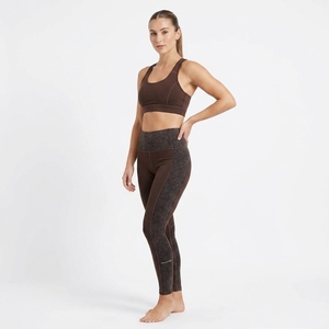 Wholesale Women Solid Front <b>Racerback</b> Sports <b>Bra</b> Mid Waist Leggings Two Piece Activewear Yoga Workout Set - Product Image 3