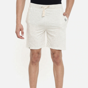 Pantalones Cortos Deportivos de Algodón French Terry con Cordón Ajustable y Estampado Personalizado para Hombre - Product Image 1