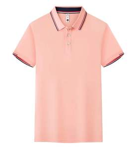 Camiseta Polo de Manga Corta para Hombre, Cómoda, Moderna, Tejida, con Patrón Sólido, Estilo Casual, de Algodón, Calidad al por Mayor - Product Image 3