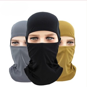 Balaclava unisexe couvrant tout le visage pour usage extérieur 54-56CM en polyester noir gris vert olive - Product Image 1