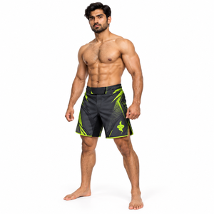 Quick Dry Training Men MMA <b>Shorts</b> Lightweight Stretch Fabric Durable Stitching For Grappling <b>Kickboxing</b> And Sports Practice - Product Image 1