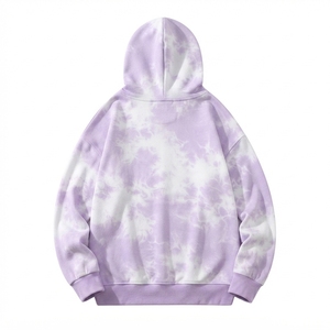 Sudadera con Capucha de Forro Polar Oversize Unisex con Estampado Digital Tie Dye y Logotipo Personalizado para Venta al por Mayor - Colección Otoño - Product Image 3