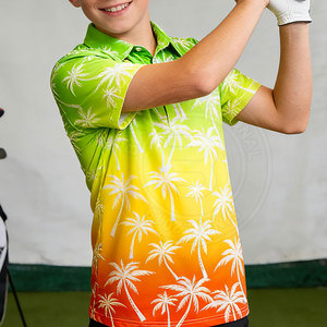 Chemises de golf personnalisées pour jeunes joueurs, respirantes et à séchage rapide, pour les cours de golf et l'entraînement sportif - Product Image 2