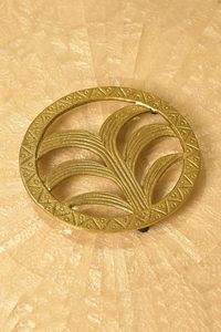 Decorative Plant Tree Design Gold Aluminium Trivet Round Metal Hot Pad Stand Heat Resistant <b>Table</b> <b>Protector</b> for Kitchen Dining - Product Image 2