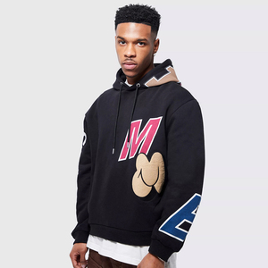 Sudadera con Capucha Unisex Extra Grande, 100% Algodón Tejido, Anti-Pilling, Estilo Urbano, Manga Larga, Diseño Sólido para Otoño e Invierno - Product Image 5