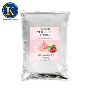 Mélange de poudre de yaourt glacé à la fraise pour Bubble Tea, sac de 1 kg par King Feng Chuen - Product Image 1