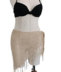 Minifalda de Ganchillo, Falda de Playa, Tejida - Product Image 3