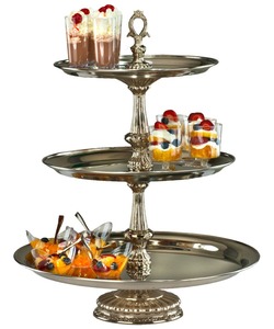 Handmade Metal Decorative <b>Plate</b> With Oriental Floral Design Round Shape <b>For</b> Party <b>Display</b> - Product Image 4