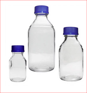 Frasco de Laboratorio Azul, Botella de Reactivo Graduada, Recipiente de Almacenamiento con Tapa de Rosca, Frasco Redondo de Laboratorio - Product Image 5