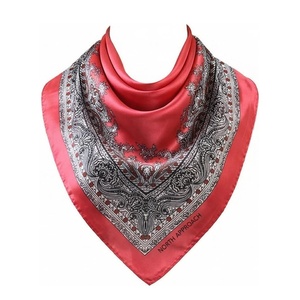 NORTH APPROACH Women's Square Silk Scarf Floral Print Elegant Multi-Functional Fashion Accessory All Seasons - Product Image 1
