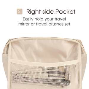 Bolsas de Cosméticos Impermeables para Mujer, Bolsa Transparente de PU, Bolsa de Maquillaje de Cuero Lavable para Viaje, Bolsa de Maquillaje de Cuero PU de Gran Capacidad - Product Image 5