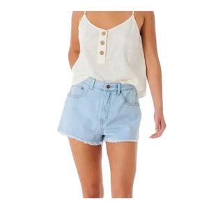 Shorts de Mezclilla para Hombre, Estilo Vintage, Lavado Ácido, Desgastados, Cintura Alta, Corte Holgado, Largura hasta la Rodilla, Casual, Streetwear - Product Image 3